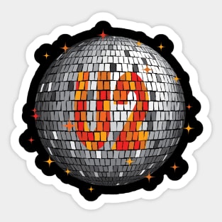 U2 Disco Ball | Orange Sticker